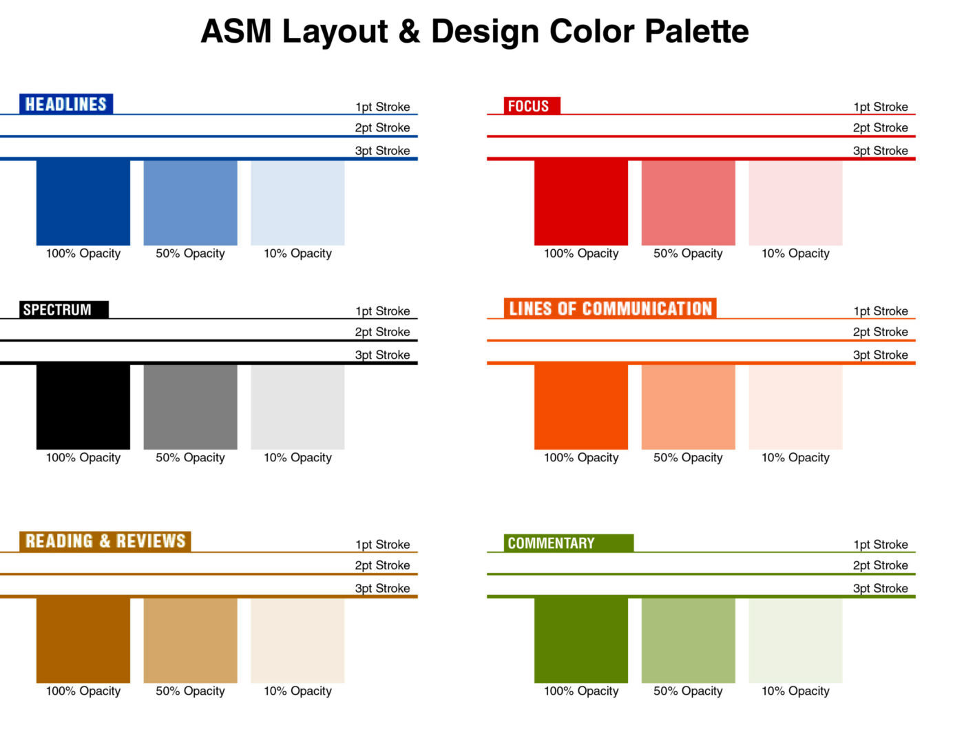 ASM Layout & Design Color Palette